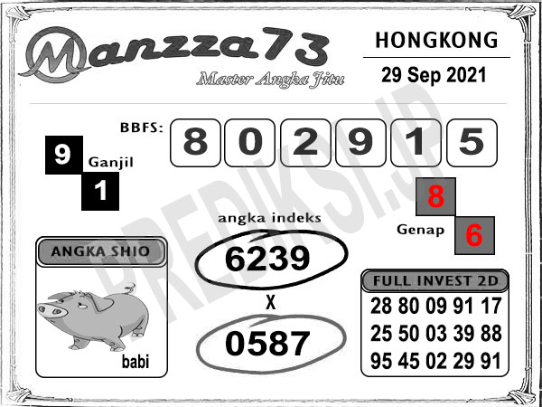 Bocoran Manzza73 HK Rabu